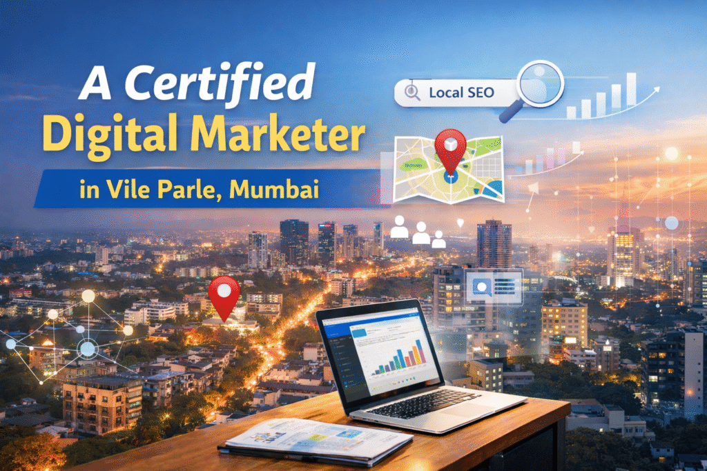 Local SEO, Digital Vedanti Ture A Certified Digital Marketer in Vile Parle, Mumbai